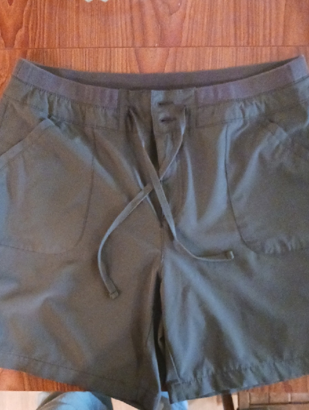 Gray  Drawstring Casual Shorts